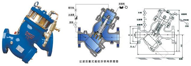 YQ98004过滤活塞式缓闭止回阀结构图