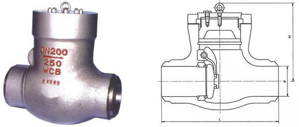 H64Y/H国标电站止回阀结构图