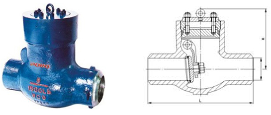 H64Y美标电站止回阀结构图